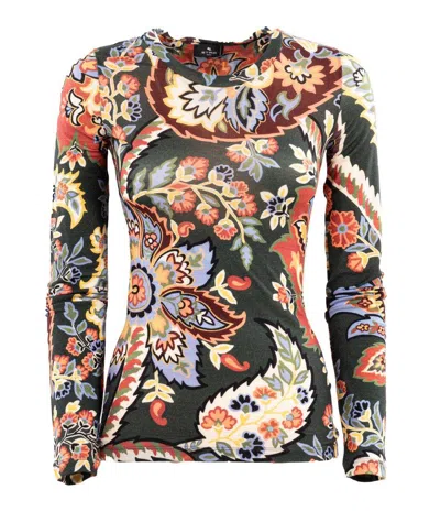 ETRO PAISLEY JERSEY TOP