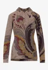 Etro Multicolor Slim Shirt With Paisley Pattern In Multi