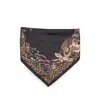 Etro Paisley Patterned Silk Scarf In Black