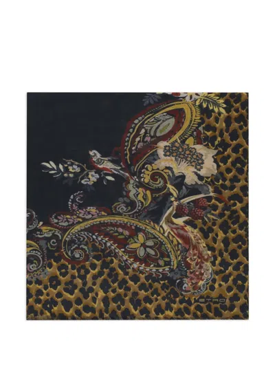 Etro Schal Mit Leopardenprint In Multi