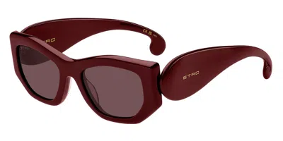 Etro Paisley Lhf/u1 Women's Sunglasses Burgundy Size 53