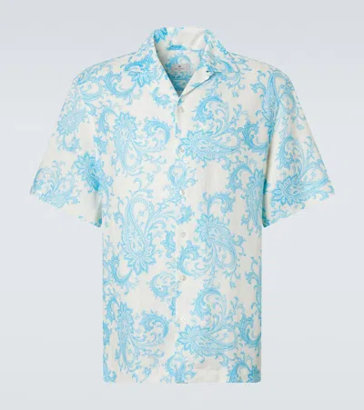 Etro Paisley Linen Shirt In Multi
