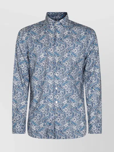 Etro Paisley Long Sleeves Button-down Collar Shirt In Multicolor