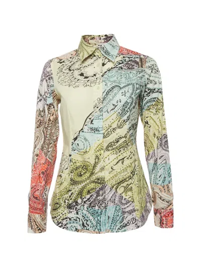Pre-owned Etro Paisley Long-sleeved Shirt In Neutral