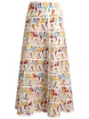 Etro Paisley Macrame Midi Skirt In Multicolor In Multi