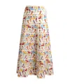 Etro Paisley Macrame Midi Skirt In Multicolor In Multi