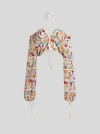 Etro , Paisley Macramé Top, Woman, Multicolour, Size 44 In Multicolour
