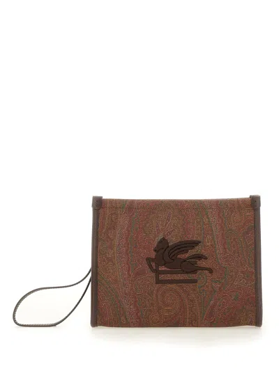 Etro Paisley Media Pouch In Multi