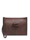 Etro Medium Arnica Pouch In Brown