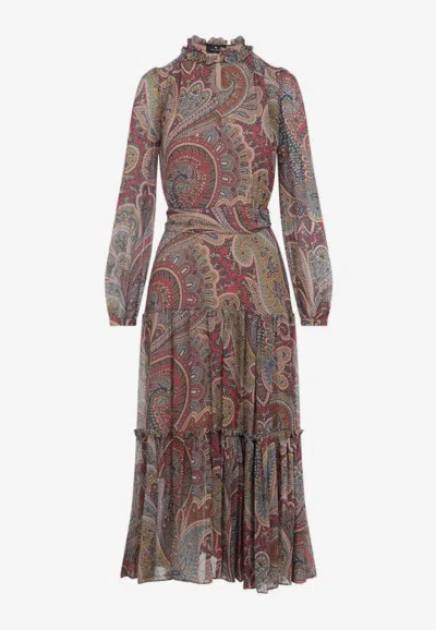 Etro Paisley Midi Dress