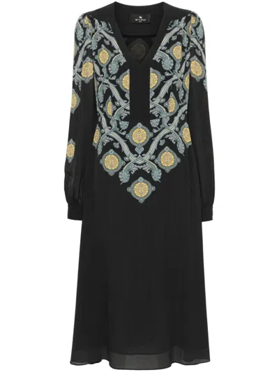 ETRO PAISLEY MIDI DRESS