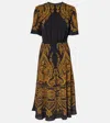 Etro Black Chiffon Polyester Long Dress In Black
