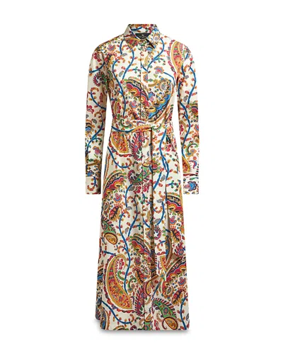 Etro Paisley Midi Shirtdress In Multi