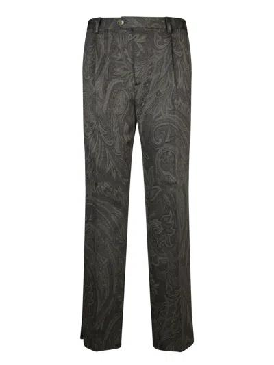 Etro Paisley Military Green Trousers