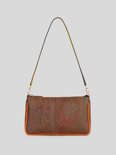 Etro Paisley Mini Bag With Multicolored Details In Purple