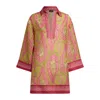 Etro Printed Cotton And Silk Tunic In Multi