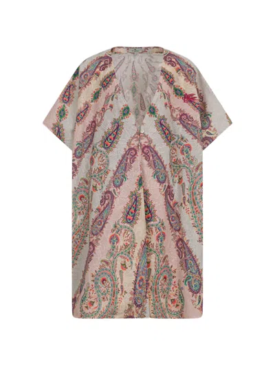 Etro Kids' Paisley-motif Embroidered Dress In Multi