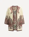 Etro Embroidered Paisley Trim Jacket In Multi