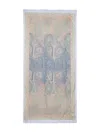 Etro Paisley-motif Slub Scarf In Green