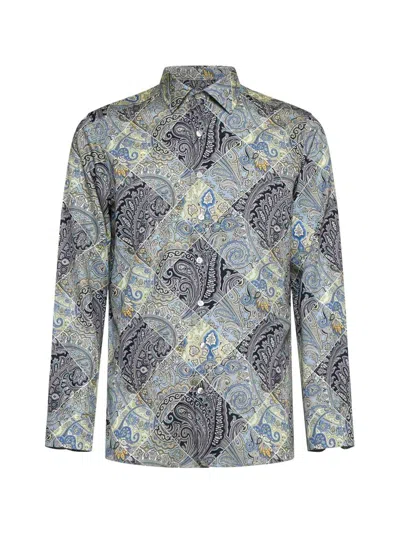 Etro Shirt In Blue,multicolor