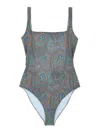 Etro Paisley-print One-piece Swimsuit In Multi In Multicolour