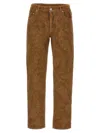 Etro Velvet Trousers Featuring Paisley Pattern