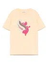 Etro Paisley-patch T-shirt In Yellow
