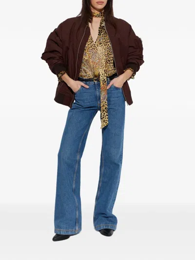 Etro Paisley-pattern Bomber Jacket In Blue