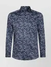 Etro Paisley Pattern Button-down Collar Long Sleeves Shirt In Blue