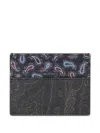 Etro Paisley-pattern Cardholder In Black
