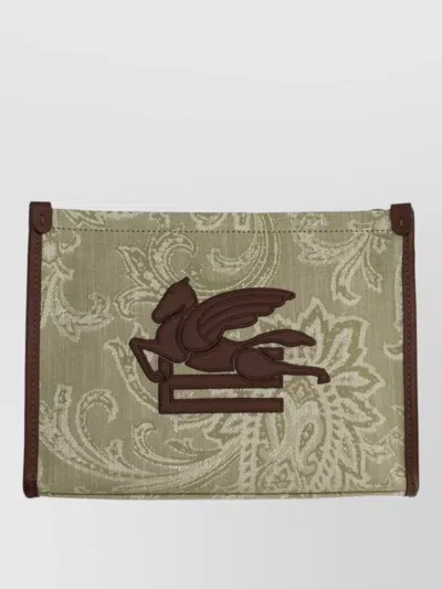 Etro Paisley Pattern Cardholder Contrast Trim Design