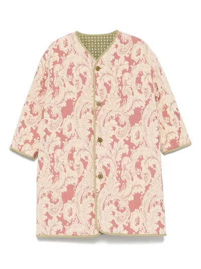 Etro Kids' Paisley-pattern Coat In Green