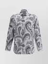 Etro Floral Paisley Button-up Shirt In Gray