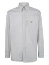 Etro Long Sleeve Shirt Button Down Collar In White