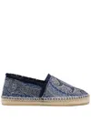 Etro Paisley Pattern Espadrilles With Goat Leather Lining In Blue