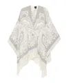 Etro Paisley-pattern Fringed Poncho In Multi