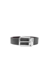 Etro Paisley-pattern Leather Belt In Black
