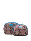 Etro Paisley-pattern Makeup Bag (set Of Two) In Blue