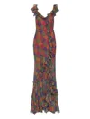 Etro Paisley-pattern Maxi Dress In Multi