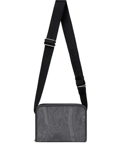 Etro Men Black Arnica Crossbody Bag