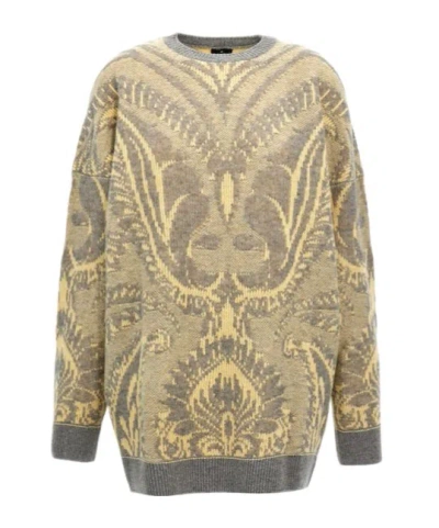 ETRO ETRO PAISLEY PATTERN OVERSIZED KNITTED JUMPER