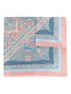 Etro Scarf With Paisley Pattern In Blue