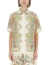Etro Paisley Pattern Shirt With Floral Accents In Multicolor