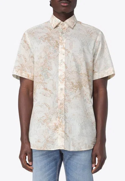 Etro Paisley Pattern Short-sleeved Shirt In Multicolor