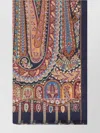 Etro Paisley Pattern Silk Scarf With Fringed Edges In Multi