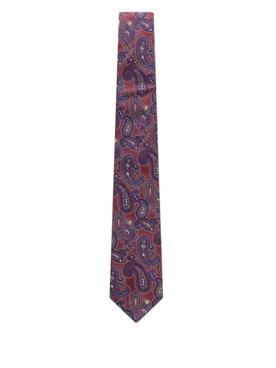 Etro Paisley-pattern Silk Tie In Multi
