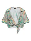 Etro Summer Top With Multicolored Paisley Print In Multicolor
