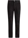 Etro Paisley-pattern Slim-fit Jeans In Red