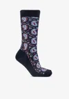 Etro Paisley-patterned Socks In Blue