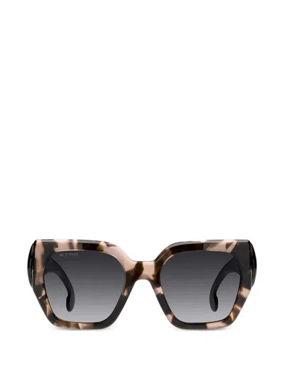 Etro Paisley-pattern Sunglasses In Neutral